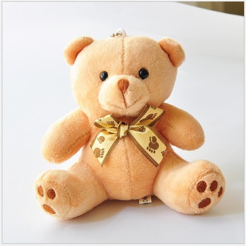 1pcs Hot Sale 10CM Kawaii Small Teddy Bears Plush Toys Stuffed Animals Fluffy Bear Dolls Soft Kids Toys Small Pendant Keychains ► Photo 1/6
