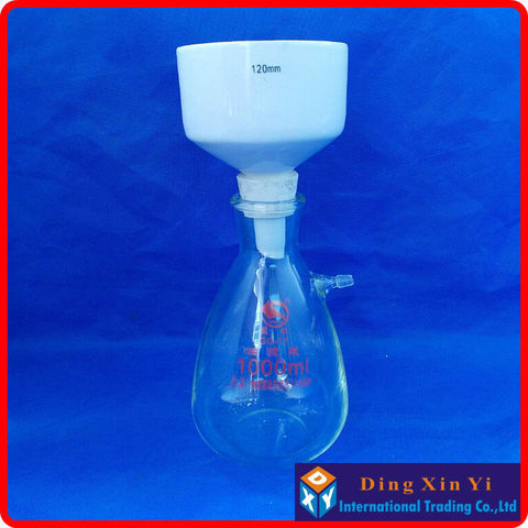 1000ml suction flask+120mm buchner funnel,Filtration Buchner Funnel Kit,With Heavy Wall Glass Flask,Laboratory Chemistry ► Photo 1/5