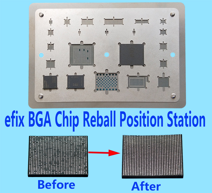 90*90 New BGA Reballing Reball Repair Stencil Soldering Station Kits A9-1 