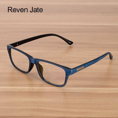 Reven Jate Eyewear Men and Women Unisex Wooden Pattern Fashion Retro Optical Spectacle Eyeglases Glasses Frame Vintage Eyewear ► Photo 1/6