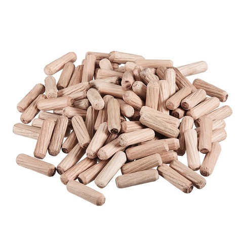 UXCELL 100pcs 6x20mm 6x40mm 8x30mm 10x30mm Wooden Dowel Pin Wood Kiln Dried Fluted Beveled Hardwood for Constructing Wood Joints ► Photo 1/6