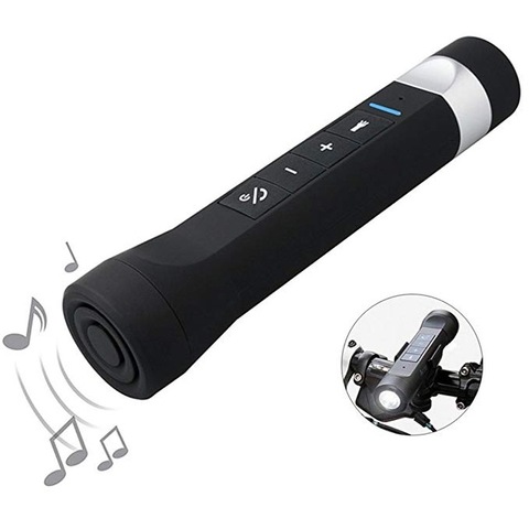 5 In 1 Portable LED Flashlight with Bluetooth Speaker USB Charger Power Bank 2200mAh Torch Bicycle Bluetooth Speakers With MIC ► Photo 1/6