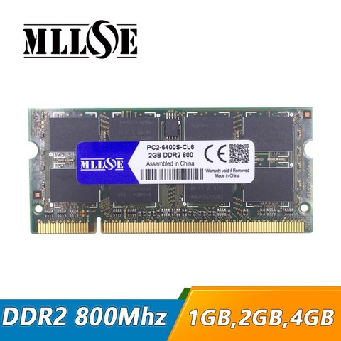 MLLSE 1gb 2gb 4gb ddr2 800 pc2-6400 so-dimm laptop, ddr2 800 2gb
