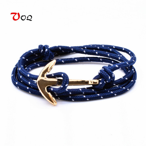 VOQ New Arrival Summer Style Red Rope Anchor Bracelet 2017 Popular Bracelets for Women Men Jewelry ► Photo 1/6