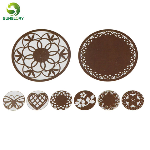 8PCS Flower Heart Butterfly Fondant Cake Stencil Party Decoration Kitchen Cupcake Cookie Stencil Cake Template Mold Baking Tools ► Photo 1/5