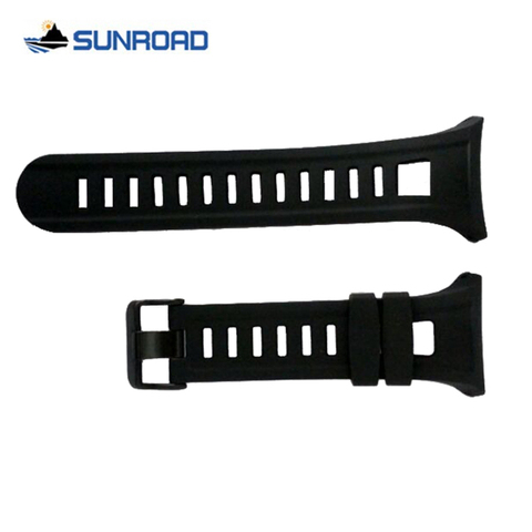 Original 22mm Black Silicone Rubber Watch Strap Waterproof Sports Watch Band For Wristwatch Sunroad FR801 FR802BN FR803 FR830 ► Photo 1/6