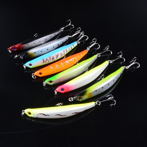 1pcs Top Water Pencil Fishing Lures 9cm/8g Floating Artificial Hard Swim Bass Baits Tackle Wobblers For Fishing 3D Eyes ► Photo 1/6