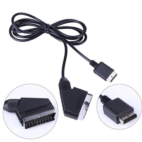 1.8m RGB Scart Cable For Sony Playstation PS1 PS2 PS3 TV AV Lead Replacement Connection Game Cord Wire for PAL/NTSC Consoles ► Photo 1/6