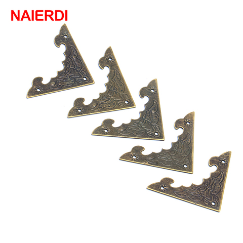 NAIERDI 10PCS Decoration Corner Bracket Antique Jewelry Wooden Box Foot Leg Corner Protector Crafts Furniture Fittings Hardware ► Photo 1/6