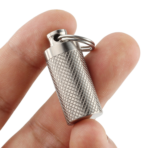 S Portable Mini Titanium Alloy Seals Bottle Waterproof Canister Medicine Bottles Outdoor EDC First Aid Supplies ► Photo 1/6