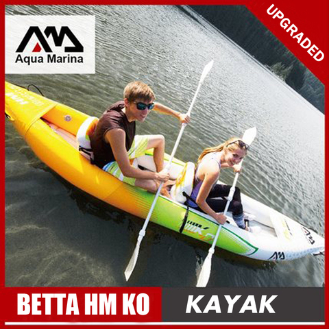 Aqua Marina BETTA HM KO inflatable boat fishing sport kayak canoe pvc dinghy raft aluminium paddle foot pump seat PVC laminated ► Photo 1/1