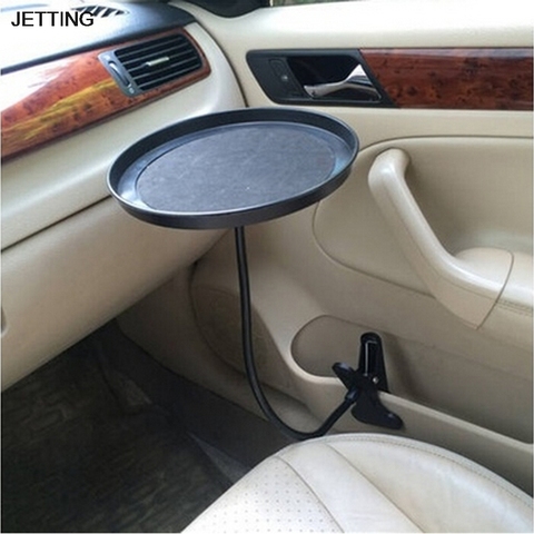 Black Car Food Tray Folding Dining Table Drink Holder Car Pallet Back Seat Water Car Cup Holder ► Photo 1/4