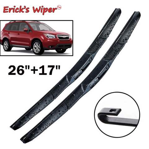 Erick's Wiper Front Hybrid Wiper Blades For Subaru Forester SJ 2012 - 2022 2017 2016 Windshield Windscreen Front Window 26