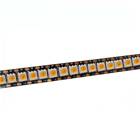 1mX Programmable SK9822 5050SMD WW/ CW / NW led strip light DC5V input 144LED/m BLACK PCB free shipping ► Photo 1/1