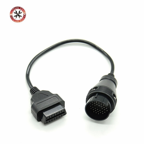 High Quality MB 38 Pin to 16 Pin OBD2 OBD Diagnostic Adapter For Mercedes 38 pin OBD 38pin Connector For Benz Free Shipping ► Photo 1/6