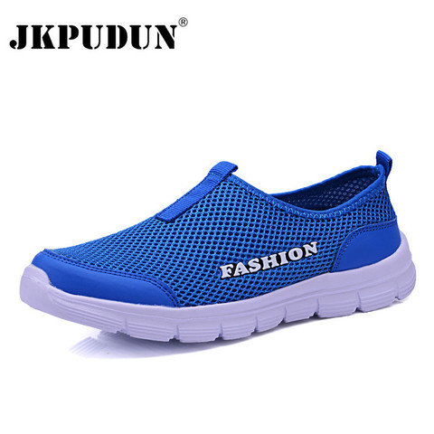 JKPUDUN Unisex Summer Breathable Mesh Men Shoes Lightweight Sneakers Men Fashion Casual Male Shoes Brand Designer Mens Loafers ► Photo 1/6