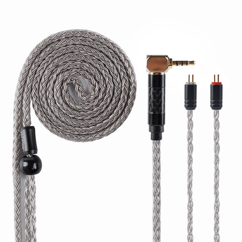 HiFiHear 16 Core Silver Plated Copper Cable 2.5/3.5mm Balanced Cable With MMCX/2PIN/QDC for KZZS10 PRO C12 BLON BL-03 BL-05 BLO5 ► Photo 1/6