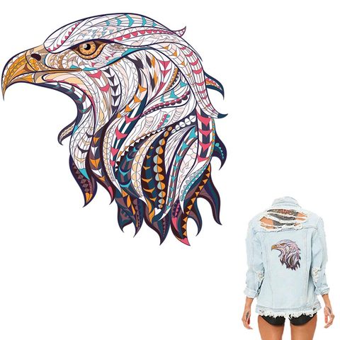COSBILL Beautiful Eagle Patches 21*21 cm  Iron On Transfers DIY Appliqued On Clothes Washable Accessory Sticker Y-059 ► Photo 1/1