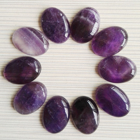 Amethysts natural stone beads for jewelry making 25X18MM cab cabochon charms Jewelry bead 12Pcs/lot Free shipping wholesale ► Photo 1/4