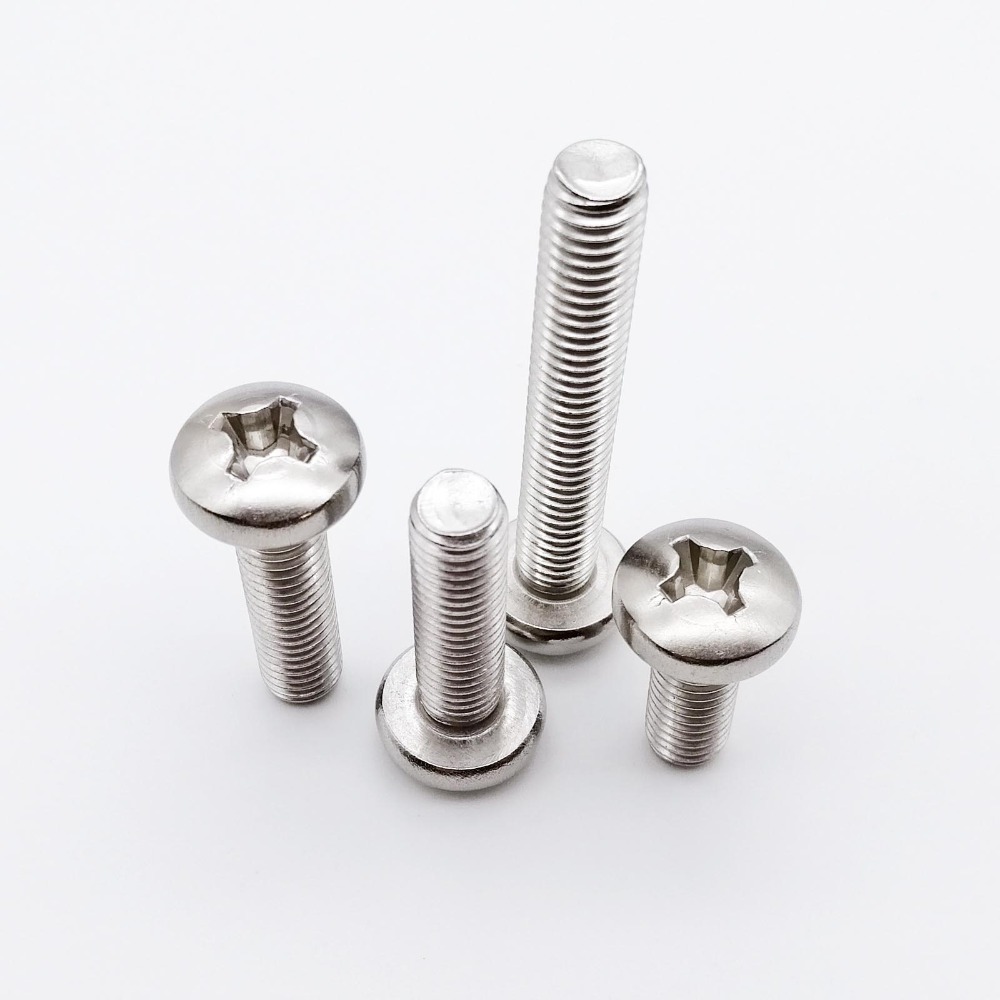 M3 M4 M5 Stainless Steel Cross Round Phillips Pan Head With Washer Screw Bolt 