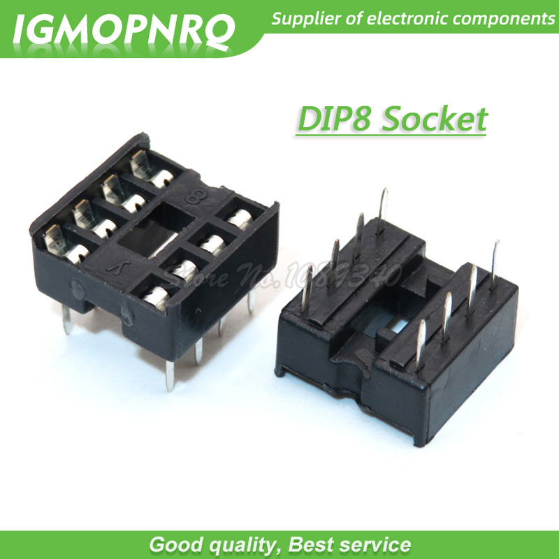 60Pcs 8 Pin DIP IC Sockets Adaptor Solder Type Narrow 