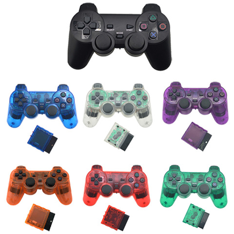 For SONY PS2 Wireless Controller Bluetooth Gamepad for Play Station 2 Joystick Console for Dualshock 2 Transparent Color ► Photo 1/6