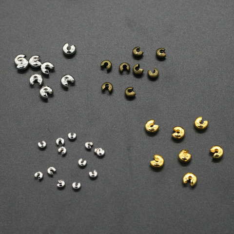 100PCS 4.5MM Brass Opening Station Beads Position Beads End Beads Spacer Beads for Ball Chains Diy Jewelry Accessories ► Photo 1/5