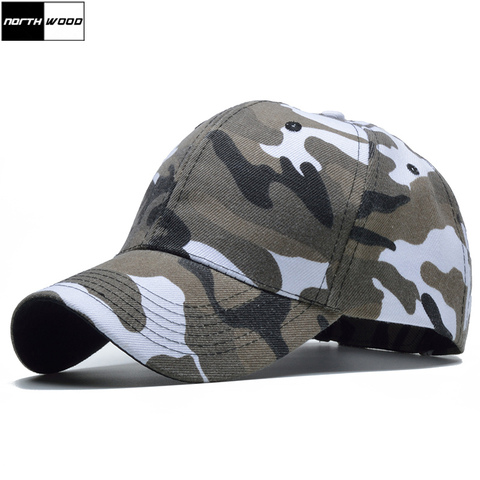 [NORTHWOOD] Snow Camo Baseball Cap Men Tactical Cap Camouflage Snapback Hat For Men High Quality Bone Masculino Dad Hat Trucker ► Photo 1/6