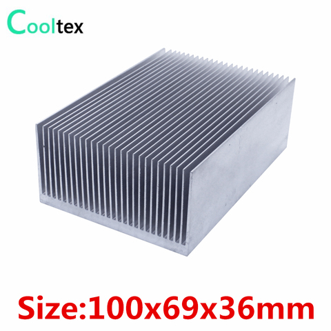 High power 100x69x36mm radiator Aluminum heatsink Extruded  heat sink for power amplifier LED heat dissipation cooler cooling ► Photo 1/3