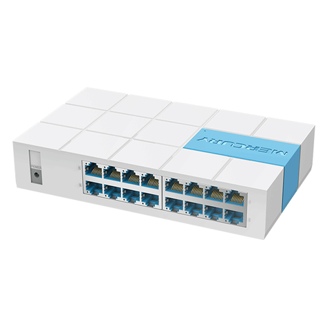 Plug&Play, Mini 16 ports Ethernet Switch Small and Smart Hub Desktop Switch 16* 10/100 Mbps RJ45 Ports Networking Switchs, S116M ► Photo 1/1