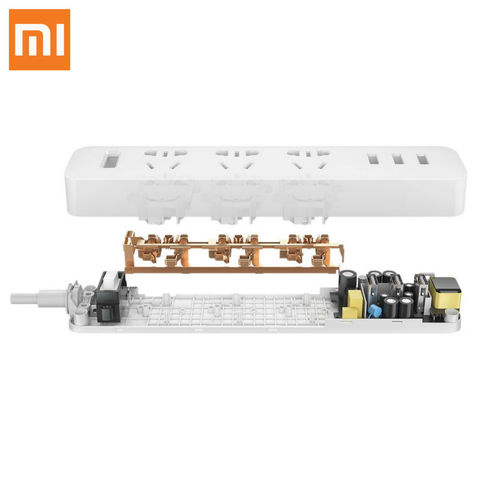Original XiaoMi 3 USB Port Fast Charging 2.1A USB Smart Power Socket Power strip charger Portable Strip Plug Adapter For Phone ► Photo 1/6