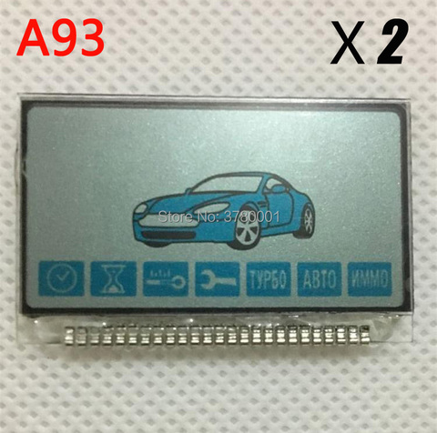 2PCS/lot Russian A93 LCD Display with Metal foot for two way Car Alarm StarLine A93 A63 2-way LCD Remote control ► Photo 1/1