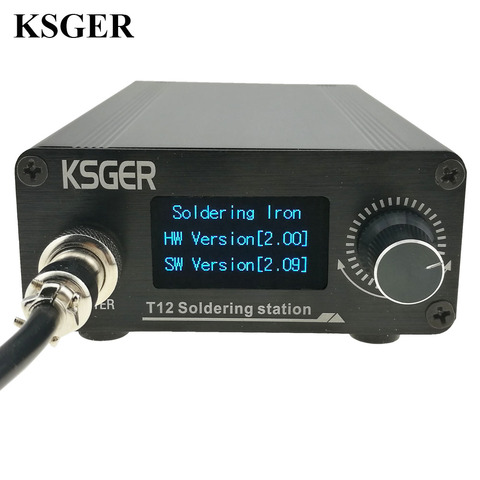 KSGER T12 Soldering Station Iron Tips STM32 V2.01 OLED DIY Kits FX9501 Handle Electric Tools Welding Tips Temperature Controller ► Photo 1/6
