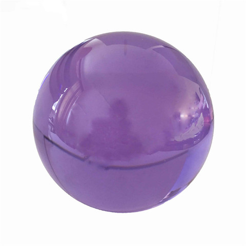 70mm Crystal Glass Ball Paperweight Lilac Quartz Sphere Fengshui Ornaments Home Decoration Figurines Souvenir Gifts ► Photo 1/4