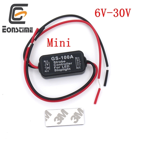Eonstime Mini GS-100A Flash Strobe Controller Flasher Module for Car LED Brake Stop Light Lamp 12V-24V ► Photo 1/6