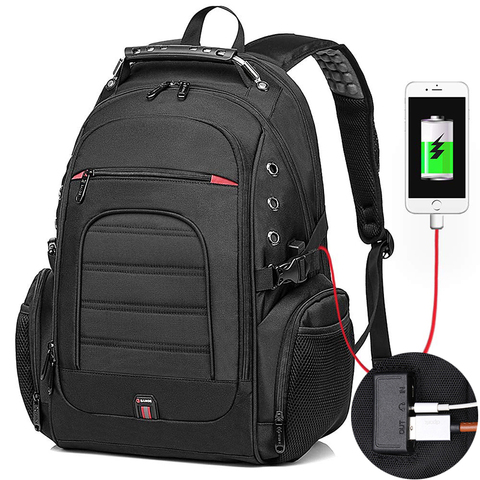 New men women backpack 15.6 laptop bag USB charge waterproof outdoor backpack 40L travel bag school backpack for teens ► Photo 1/1