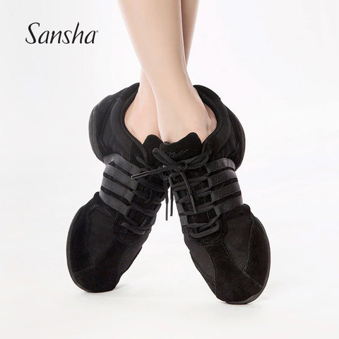 Sansha  Classic Split Sole Dance Sneakers Salsa Jazz Modern Dance Lace Up Adult Dancing Shoes S37LS ► Photo 1/5