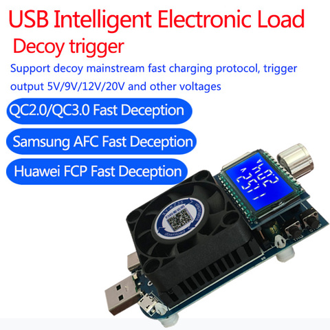 KZ35 Constant Current Electronic Load USB Type C QC2.0/3.0 AFC FCP triggers Battery Testser Discharge Capacity meter ► Photo 1/6