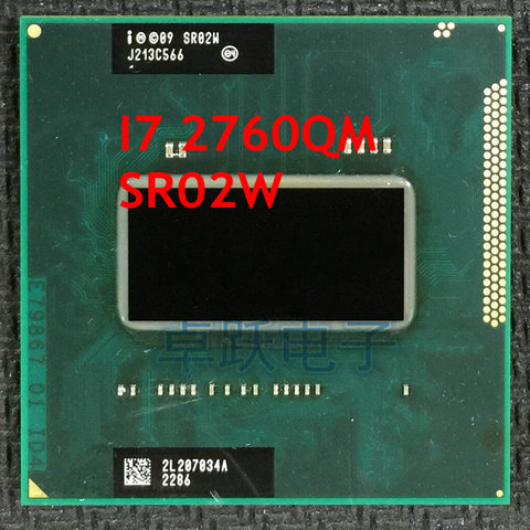 Original Processor INTEL Laptop CPU SR02W i7-2760QM SRO2W Core i7 Mobile CPU i7 2760QM Central processor 6M PGA 2.4GHz to 3.5GHz ► Photo 1/1