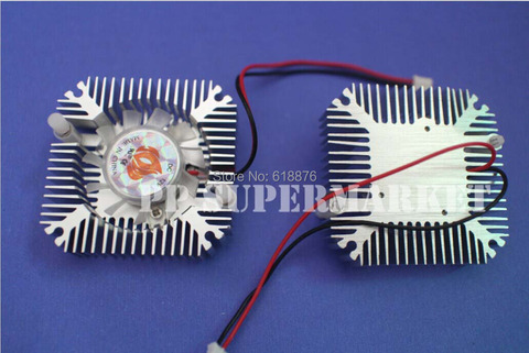 Free shipping !  Aluminum Heatsink with fan for 5W/10W LED light Cooling Cooler DC12V ► Photo 1/1