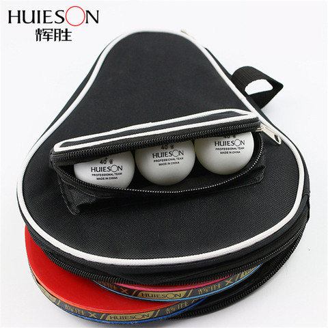 Huieson Super Size Gourd Shape Table Tennis Racket Container Bag for 2 Rackets and 3 Balls Big Capacity Table Tennis Case ► Photo 1/4