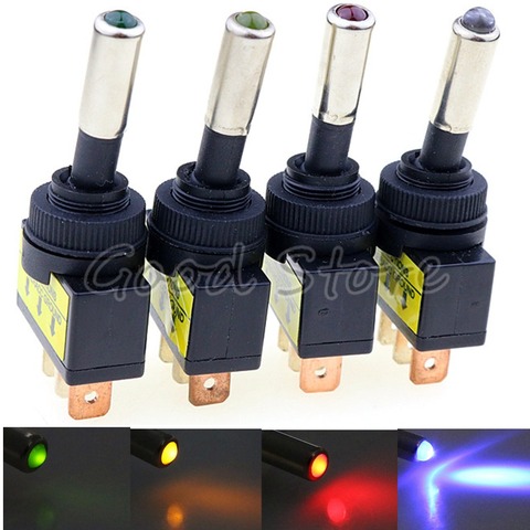 1PCS ASW-15D 12V 20A Car Auto LED Light Toggle Rocker Switch 3Pin SPST ON/OFF Sales for vehicles ► Photo 1/5