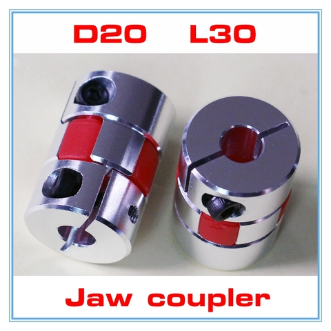 2pcs 4/5/6/6.35/7/8/10mm 5mm to 8mm shaft coupling 5x8mm Flexible Jaw spider plum coupler Diameter=20mm  length=30mm ► Photo 1/6