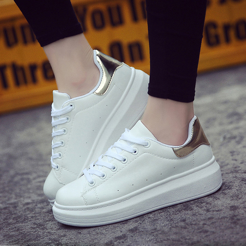 2022 Women Sneakers White Casual Shoes Woman Fashion White Sneaker Women White Shoes Platform Shoes Zapatillas Mujer - Price history Review | AliExpress Seller - LAO GUANG Store | Alitools.io