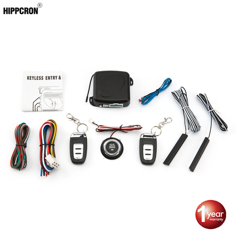 Hippcron Car Alarm Remote Control Car Keyless Entry Engine Start Alarm System Push Button Remote Starter Stop Auto ► Photo 1/6