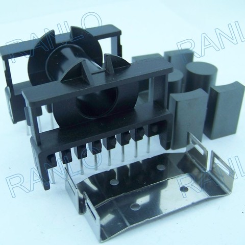ETD39 transformer bobbin ferrite core PC40 soft magnetic core horizontal 16pin 8+8 ► Photo 1/6