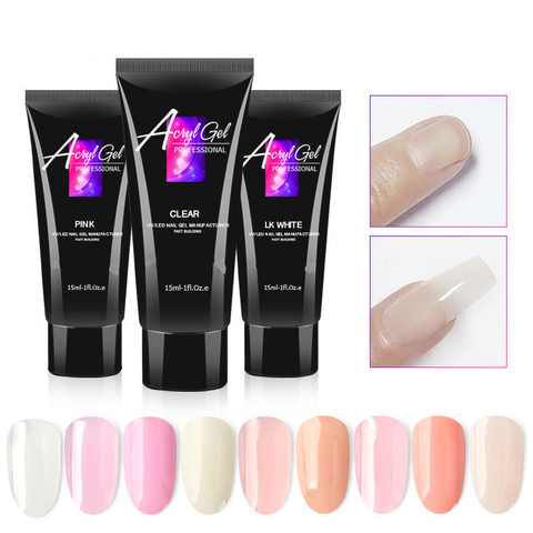1pc Crystal Extend UV Nail Gel Extension Builder Led Gel Nail Art Gel Lacquer Jelly Acrylic Builder UV Nail Gel ► Photo 1/6