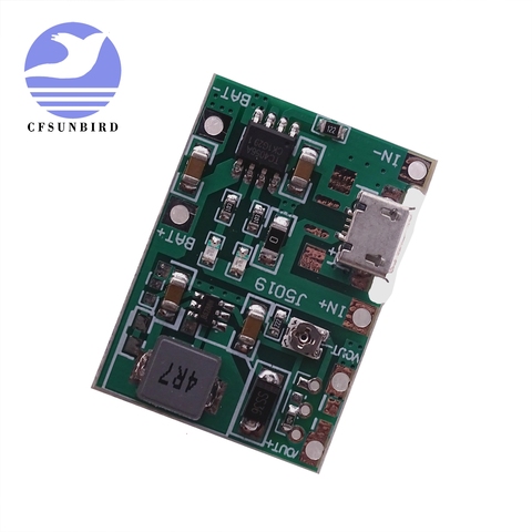 Lithium Li-ion 18650 3.7V 4.2V Battery Charger Board DC-DC Step Up Boost Module Integrated Circuits ► Photo 1/3