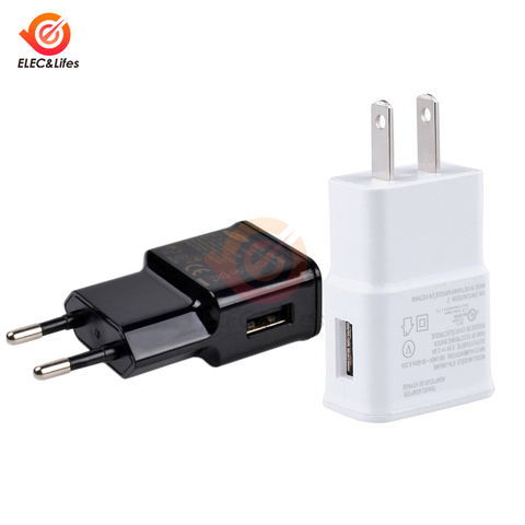 Universal AC Power Wall Charger 5V 2A Mobile Phone USB Fast Charger Adapter EU US Plug For iPhone Samsung Xiaomi Huawei iPad ► Photo 1/6