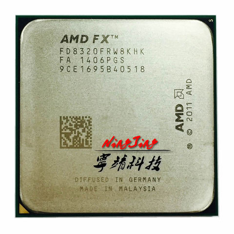 AMD FX-Series FX-8320 FX 8320 3.5 GHz Eight-Core CPU Processor FD8320FRW8KHK Socket AM3+ ► Photo 1/1